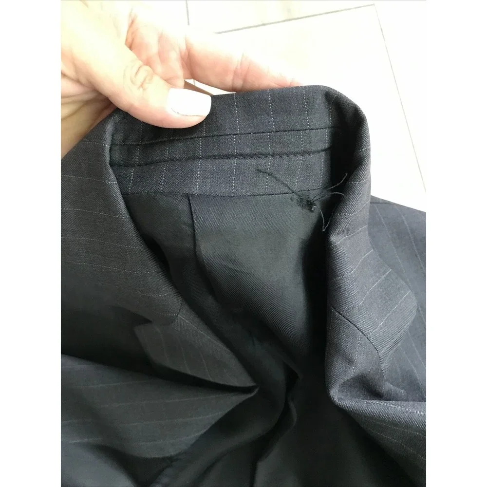Ralph Lauren men sport coat suit jacket blazer 40 L gray